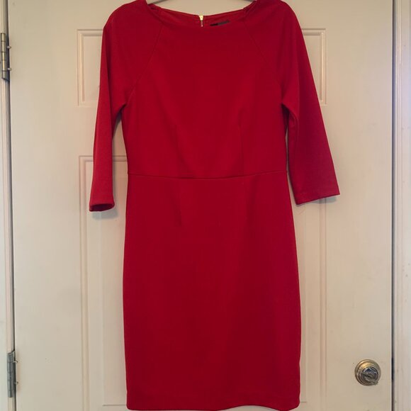 Red Body Con Dress The Limited Size 8 Elbow length sleeves - Picture 1 of 8